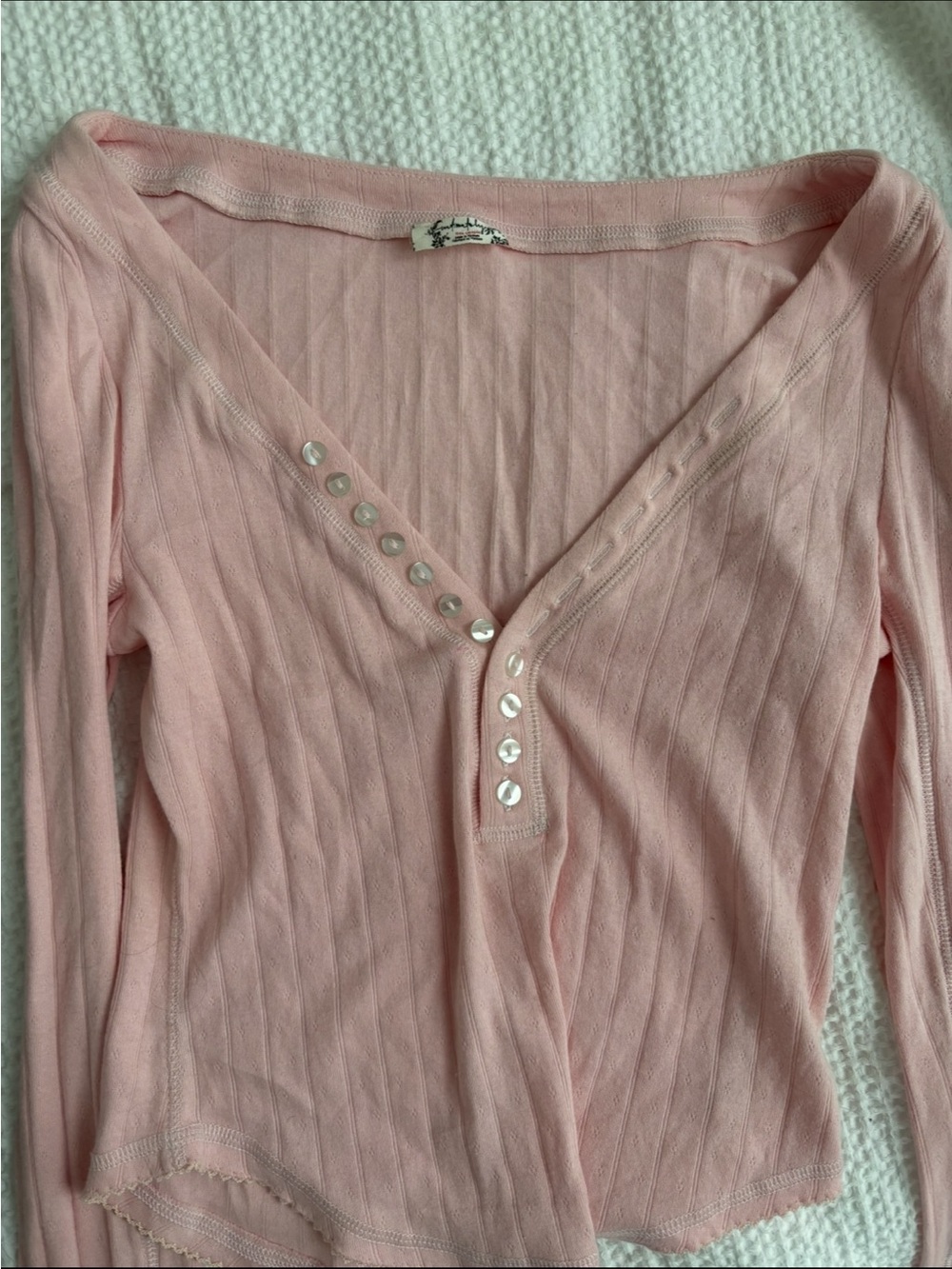 Free People Coffee Chat Long Sleeve - Picture 6 of 7